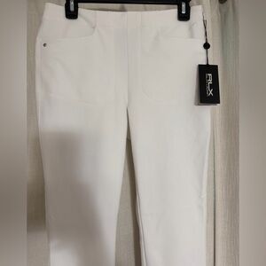 Ralph Lauren Women White Skinny Pants - Sleek Five-Pocket Style Sz 6 Retail $168